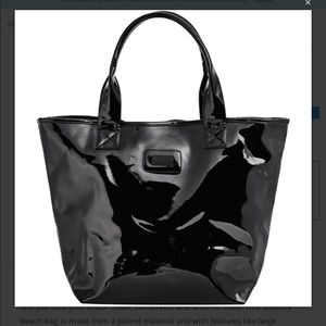 Seafolly patent leather tote bag